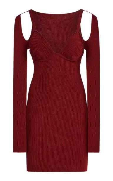 Nensi Dojaka Ribbed-Knit Mini Dress | Thumbnail 1 Nensi Dojaka Ribbed-Knit Mini Dress | Thumbnail 1