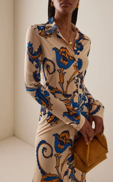 Etro Jersey Maxi Shirt Dress | Thumbnail 3