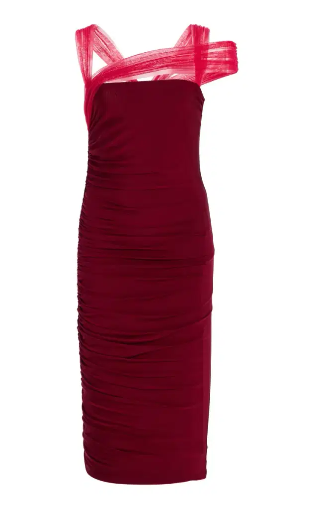 Nensi Dojaka Draped Tulle Dress