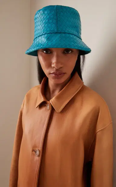Bottega Veneta Intrecciato Leather Bucket Hat | Thumbnail 3