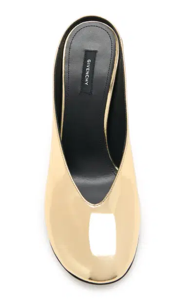 Givenchy Metallic Leather Mules | Thumbnail 3 Givenchy Metallic Leather Mules | Thumbnail 3