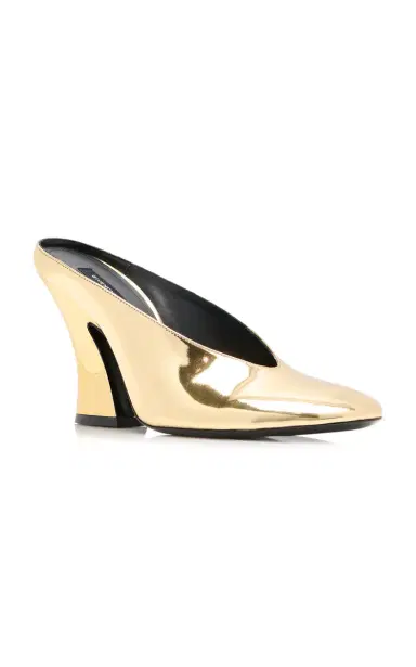 Givenchy Metallic Leather Mules | Thumbnail 4 Givenchy Metallic Leather Mules | Thumbnail 4