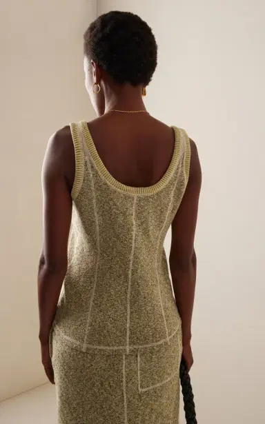 Bottega Veneta Knit Cotton-Blend Tank Top | Thumbnail 5