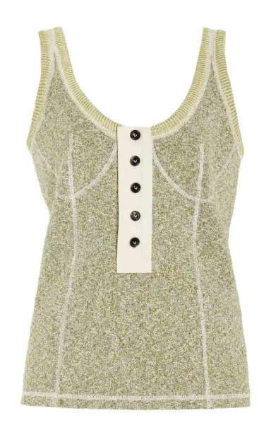 Bottega Veneta Knit Cotton-Blend Tank Top | Thumbnail 1