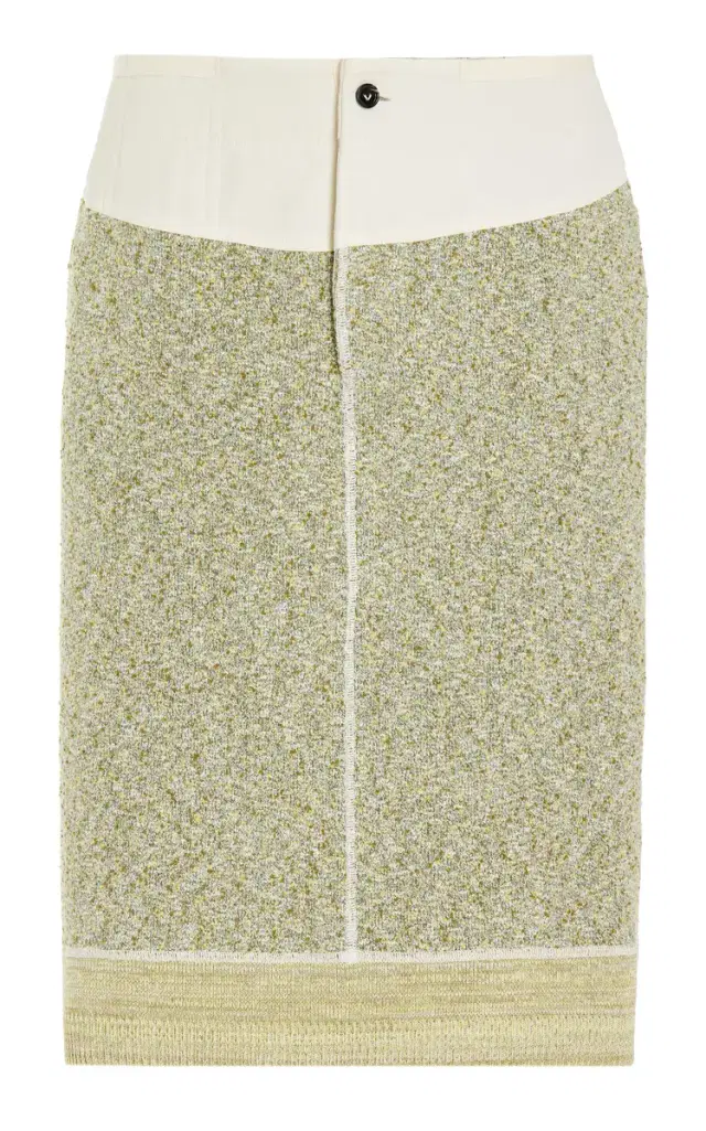 Bottega Veneta Knit Cotton-Blend Midi Skirt