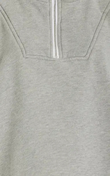 Les Tien Haley Cropped Half-Zip Cotton Sweatshirt | Thumbnail 5 Les Tien Haley Cropped Half-Zip Cotton Sweatshirt | Thumbnail 5