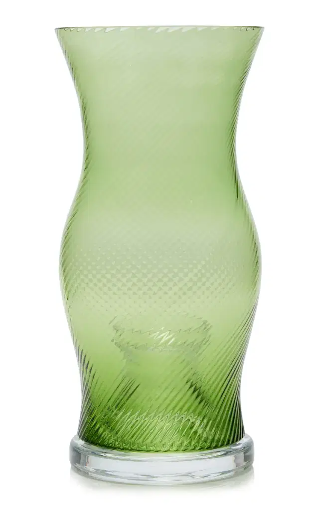 NasonMoretti Twisted Glass Hurricane Candle Holder - Clear
