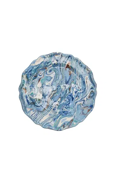 Moda Domus Set-of-Four Ceramic Dessert Plates - Blue | Thumbnail 3