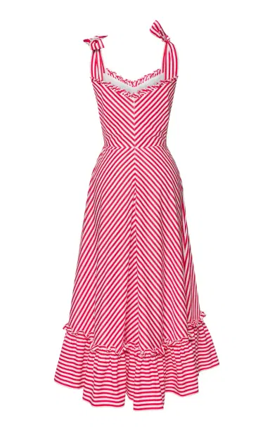 Lena Hoschek Portofino Striped Cotton Midi Dress | Thumbnail 3
