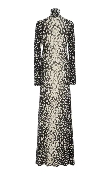 Brandon Maxwell The Camille Printed Cashmere Gown | Thumbnail 5
