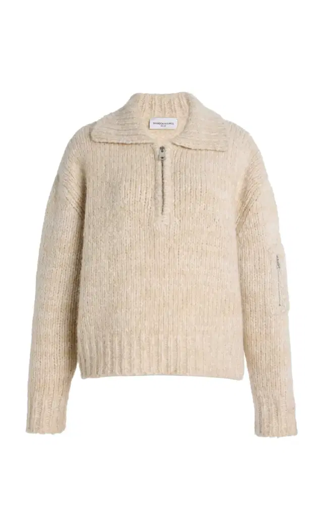 Brandon Maxwell The Posie Cashmere-Blend Sweater