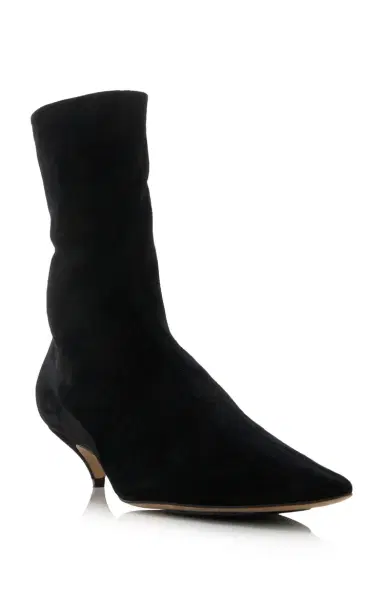 The Row Liisa Suede Booties | Thumbnail 4