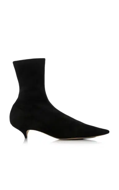 The Row Liisa Suede Booties | Thumbnail 1