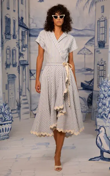 Lena Hoschek Luisa Striped Cotton Dress | Thumbnail 2