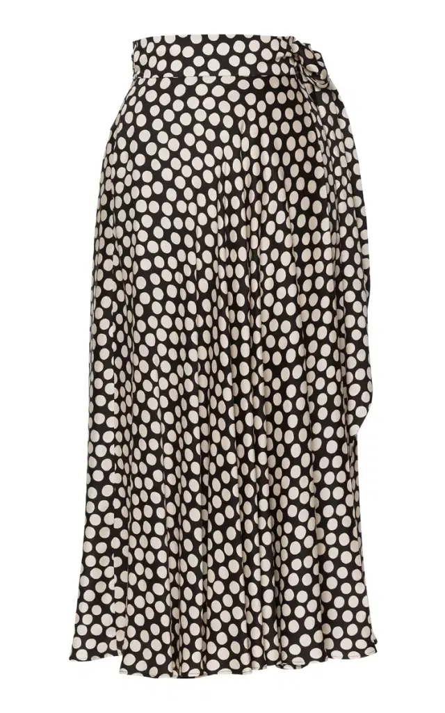 Breeze Polka-Dot Midi Skirt