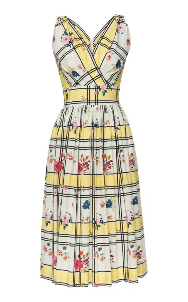 Lena Hoschek Caterina Printed Stretch-Cotton Midi Dress