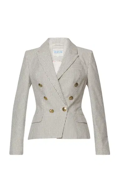 Lena Hoschek Capitano Striped Cotton Blazer | Thumbnail 1