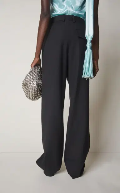 Bottega Veneta Pleated Cotton Wide-Leg Pants | Thumbnail 4 Bottega Veneta Pleated Cotton Wide-Leg Pants | Thumbnail 4