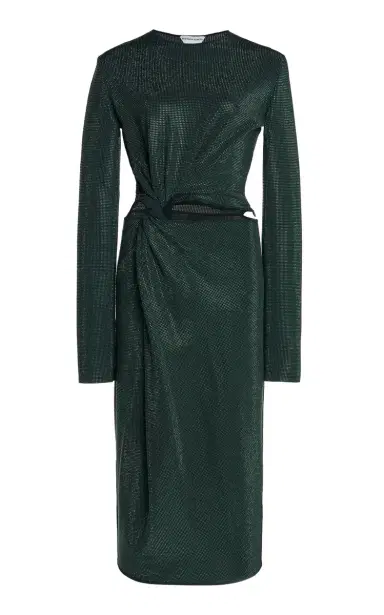 Bottega Veneta Hotfix Cutout Midi Dress | Thumbnail 1 Bottega Veneta Hotfix Cutout Midi Dress | Thumbnail 1