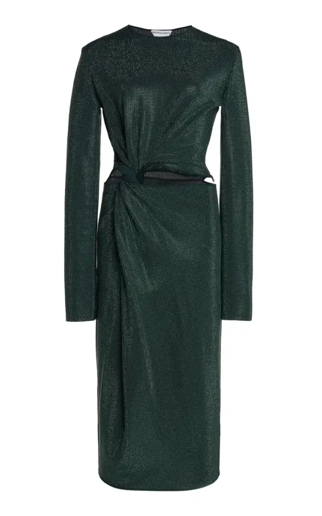 Hotfix Cutout Midi Dress