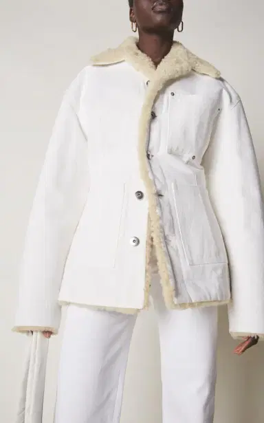 Bottega Veneta Denim Shearling Jacket | Thumbnail 4 Bottega Veneta Denim Shearling Jacket | Thumbnail 4
