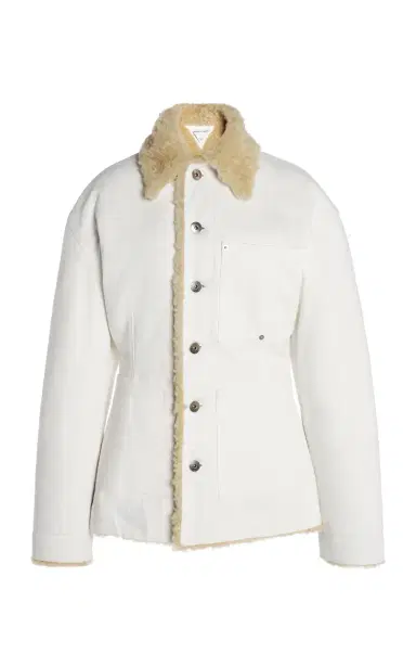 Bottega Veneta Denim Shearling Jacket | Thumbnail 1 Bottega Veneta Denim Shearling Jacket | Thumbnail 1