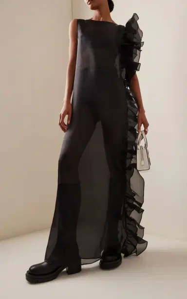 Marlies Grace Exclusive Bea Ruffled Sheer Maxi Dress | Thumbnail 3 Marlies Grace Exclusive Bea Ruffled Sheer Maxi Dress | Thumbnail 3