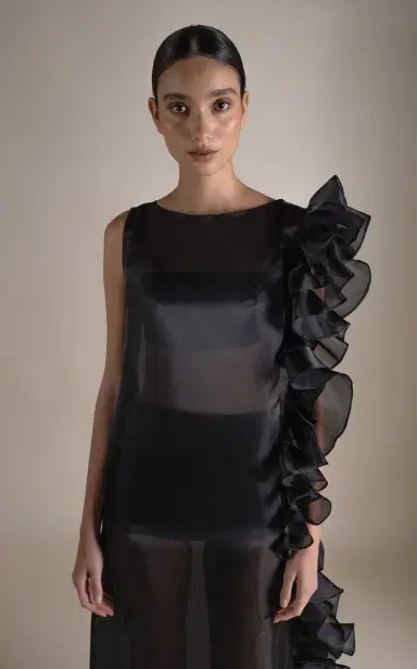 Marlies Grace Exclusive Bea Ruffled Sheer Maxi Dress | Thumbnail 5 Marlies Grace Exclusive Bea Ruffled Sheer Maxi Dress | Thumbnail 5