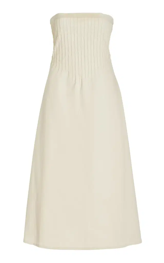 Exclusive Lou Cotton-Blend Midi Dress