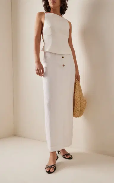 Marlies Grace Exclusive Mer Sleeveless Organic Cotton-Blend Top | Thumbnail 3 Marlies Grace Exclusive Mer Sleeveless Organic Cotton-Blend Top | Thumbnail 3