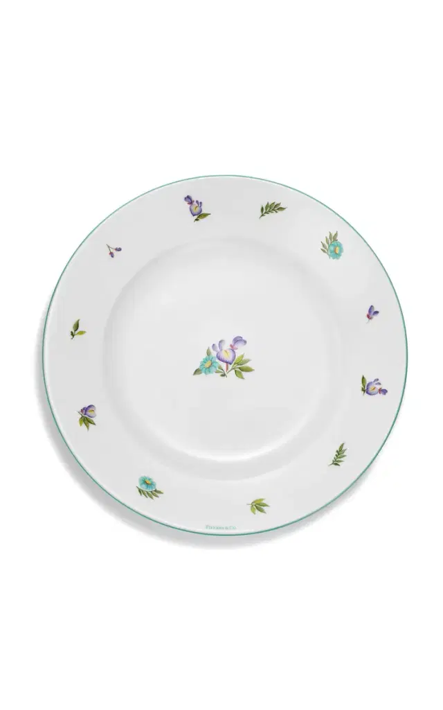 Exclusive Wildflower Porcelain Dessert Plate - White
