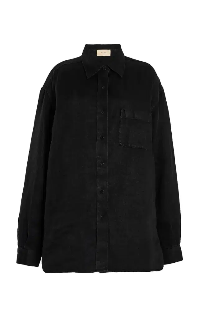 The Row Nesson Linen-Denim Shirt