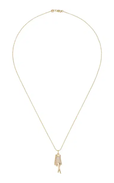 Sydney Evan Mano Dingers 18K Yellow Gold Diamond Necklace | Thumbnail 4 Sydney Evan Mano Dingers 18K Yellow Gold Diamond Necklace | Thumbnail 4
