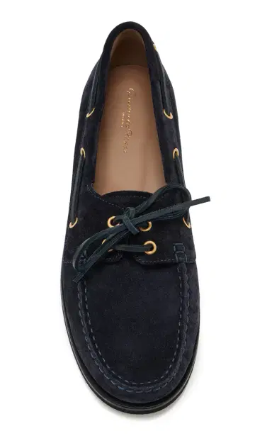 Gianvito Rossi Vandèe Suede Boat Shoes | Thumbnail 3 Gianvito Rossi Vandèe Suede Boat Shoes | Thumbnail 3