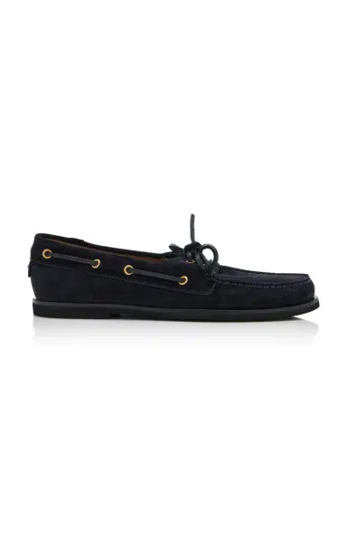 Gianvito Rossi Vandèe Suede Boat Shoes | Thumbnail 1 Gianvito Rossi Vandèe Suede Boat Shoes | Thumbnail 1