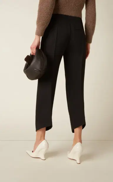 Bottega Veneta Curved Wool Trousers | Thumbnail 4