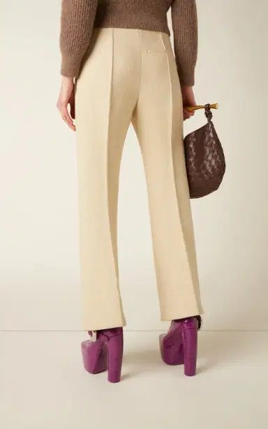 Bottega Veneta Curved Mélange-Knit Trousers | Thumbnail 5