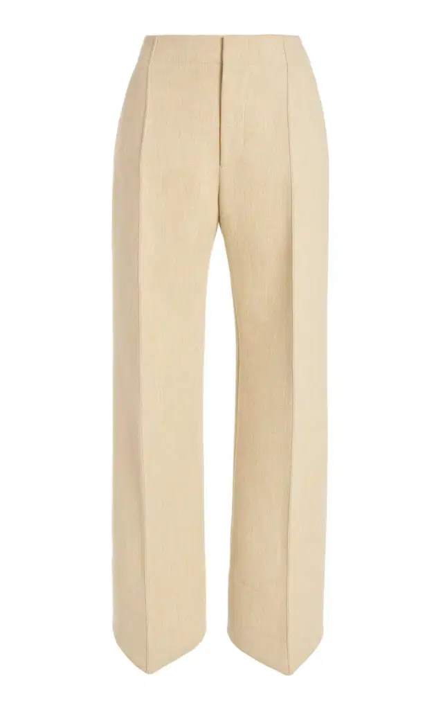 Bottega Veneta Curved Mélange-Knit Trousers