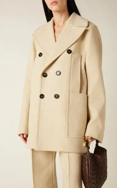 Bottega Veneta Double-Breasted Cocoon Coat | Thumbnail 2 Bottega Veneta Double-Breasted Cocoon Coat | Thumbnail 2
