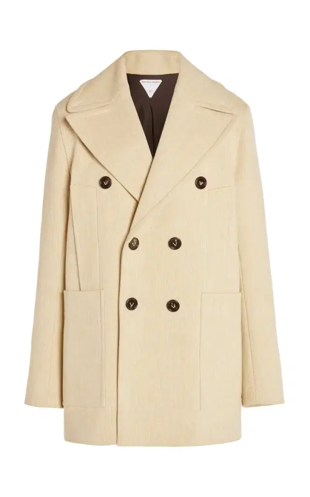 Double-Breasted Cocoon Coat