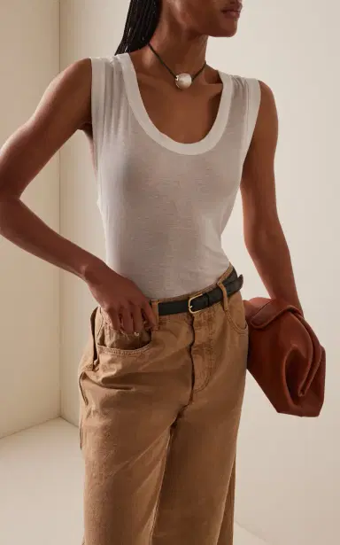 Co Sheer Cotton Tank Top | Thumbnail 4 Co Sheer Cotton Tank Top | Thumbnail 4