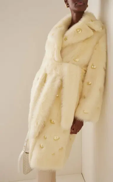 Bottega Veneta Embellished Shearling Coat | Thumbnail 2 Bottega Veneta Embellished Shearling Coat | Thumbnail 2