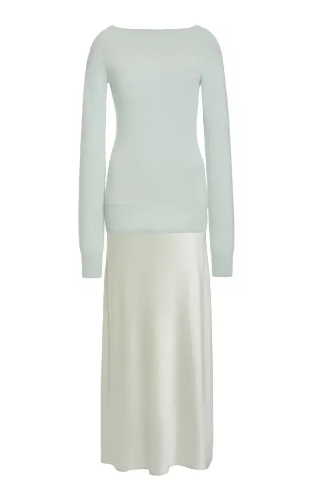 Hybrid Cashmere-Silk Maxi Dress
