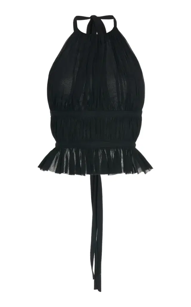 Exclusive Silk-Chiffon Wrap Top Exclusive Silk-Chiffon Wrap Top