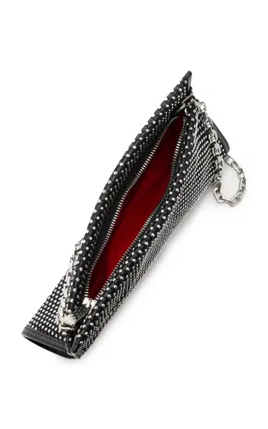 Christian Louboutin Loubitwist Small Studded Leather Clutch | Thumbnail 6
