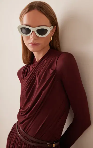Bottega Veneta Avant Garde Cat-Eye Acetate Sunglasses | Thumbnail 2