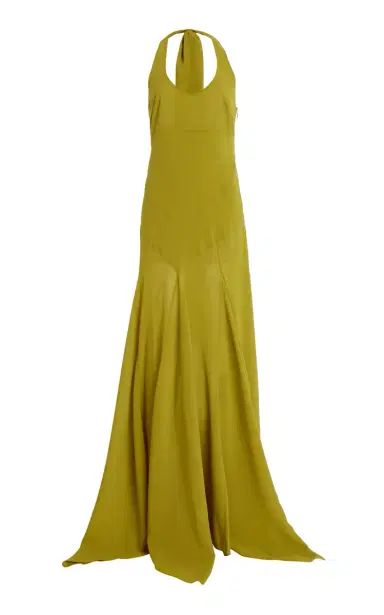 SIEDRÉS Exclusive Raye Crepe Midi Halter Dress | Thumbnail 8 SIEDRÉS Exclusive Raye Crepe Midi Halter Dress | Thumbnail 8