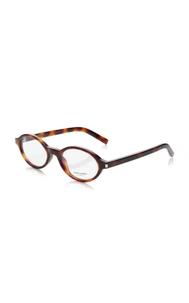 Saint Laurent Jeanne Oval-Frame Acetate Glasses | Thumbnail 4 Saint Laurent Jeanne Oval-Frame Acetate Glasses | Thumbnail 4