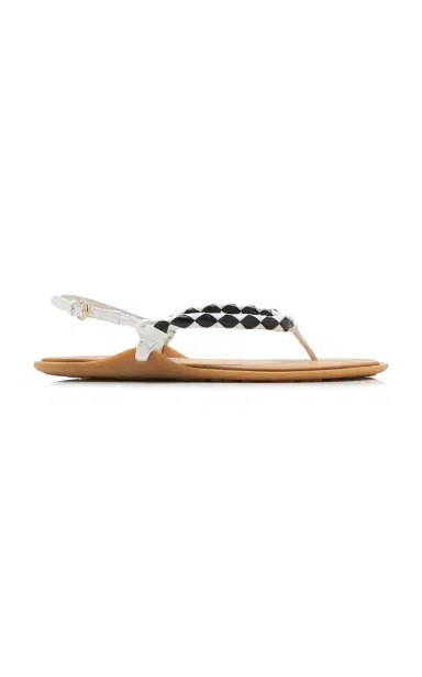 Miu Miu Leather Sandals | Thumbnail 1 Miu Miu Leather Sandals | Thumbnail 1