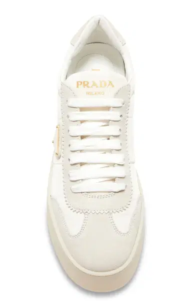 Prada Downtown Platform Suede Sneakers | Thumbnail 5 Prada Downtown Platform Suede Sneakers | Thumbnail 5